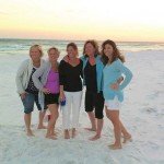 Spring Break in Destin, Florida   L to R: Leslie Gilvar, Susie Learmont, Amy Depner, Sue Benton and Traci Koen 