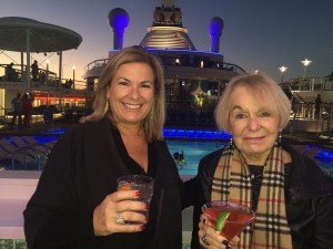 Wendy with her mom, Barbara Matles, aboard the Royal Caribbean Anthem of the Seas.