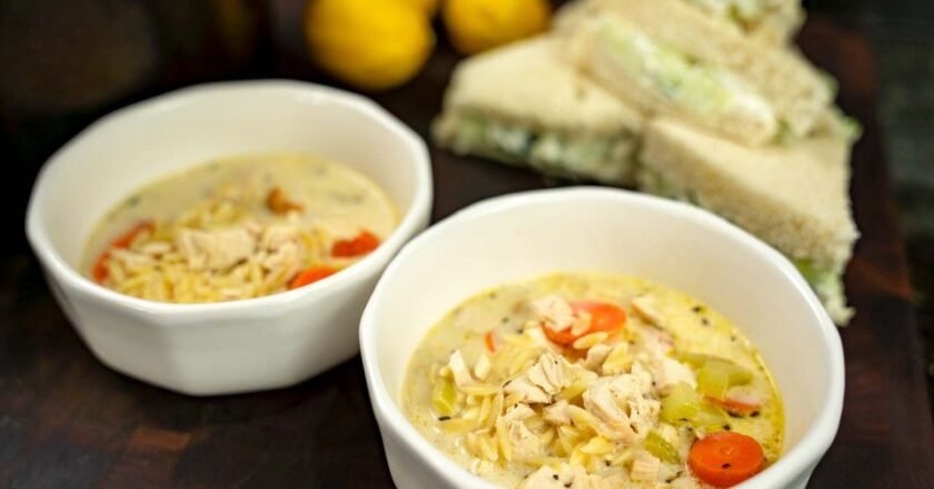 Lemon Chicken Orzo Soup