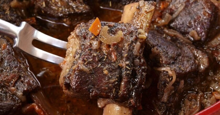 Crockpot Short Ribs with Pomegranate Molasses