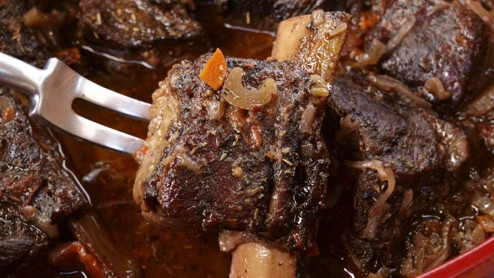 Crockpot Short Ribs with Pomegranate Molasses